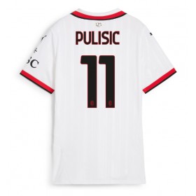 Dámské fotbalový oblečení AC Milan Christian Pulisic #11 Venkovní košile 2024-25 Krátkým Rukávem